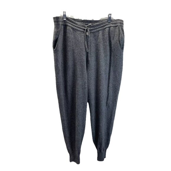 NAADAM Women's 100% Cashmere Gray Jogger Sweater‎ Pants Size 1X plus size - Picture 1 of 8